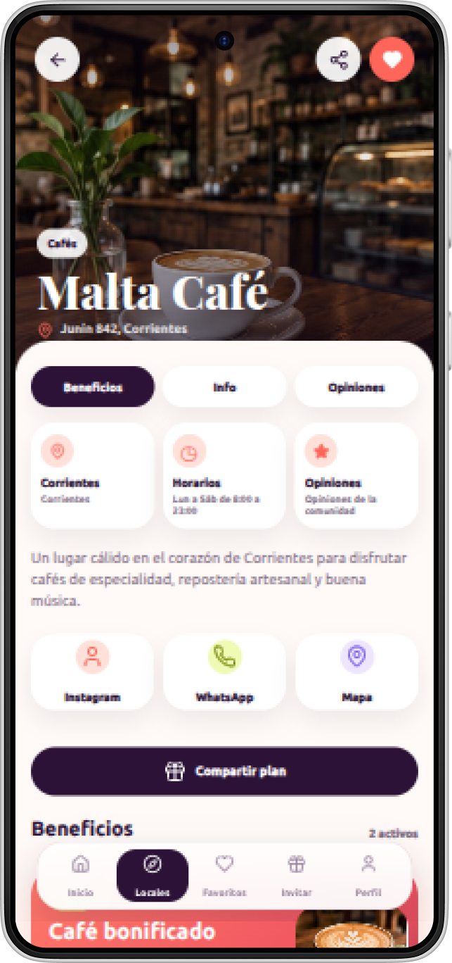 Inicio de la app hoy pinta