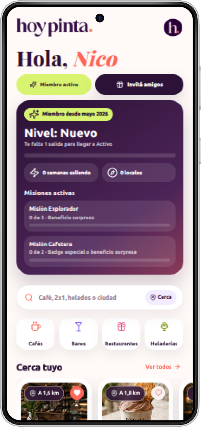 Detalle de local en la app hoy pinta
